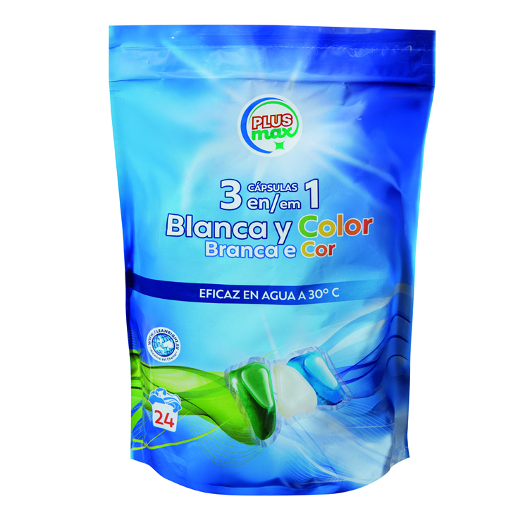 DETERGENTE LIQUIDO CAPSULA HIDROSOLUBLES 24 DOSIS PLUS MAX