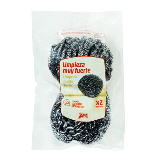 ESTROPAJO ACERO INOXIDABLE PACK 2 AM