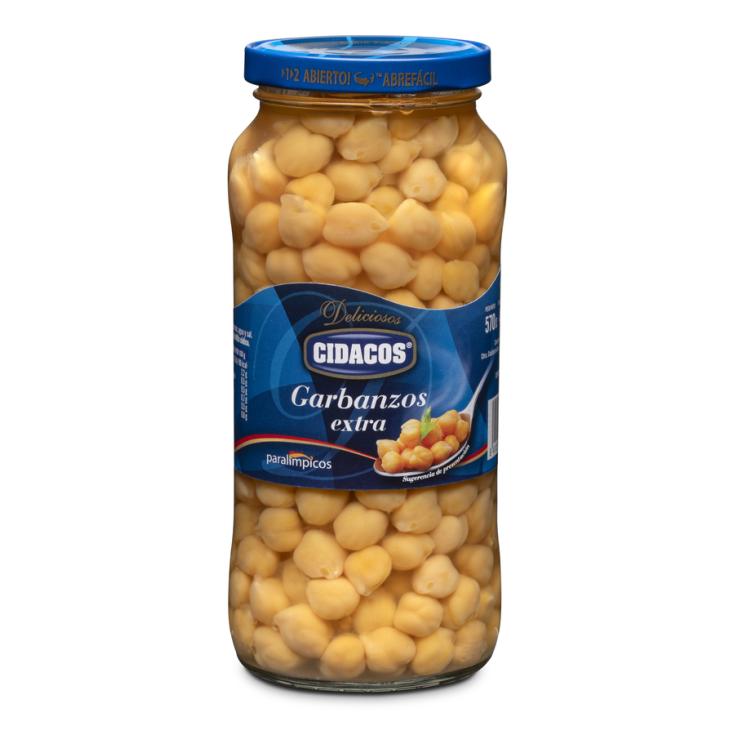 GARBANZOS COCIDOS , 400G CIDACOS