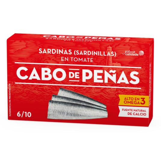 SARDINILLA EN TOMATE, 60G CABO DE PEÑAS