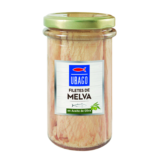 MELVA EN ACEITE DE OLIVA, TARRO 105G UBAGO