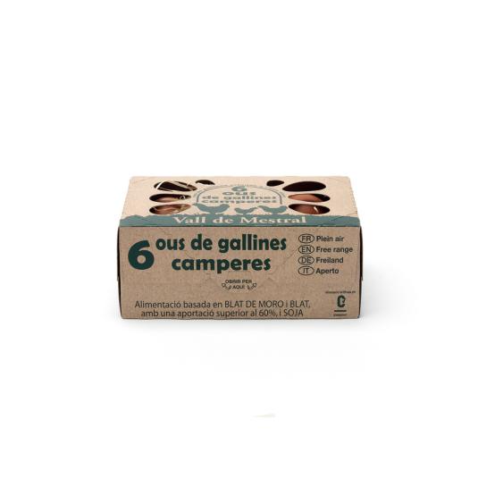 HUEVOS CAMPEROS, ESTUCHE 6UND VALL DE MESTRAL