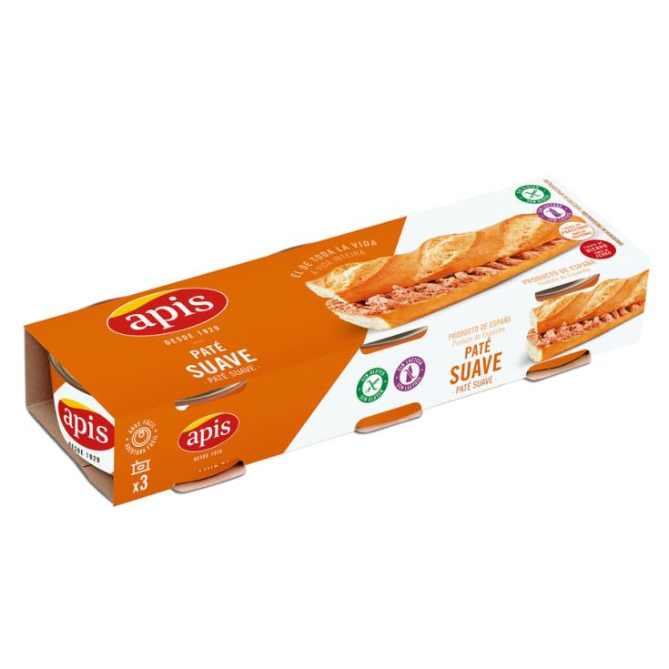 PATE SUAVE, 3X80GR APIS