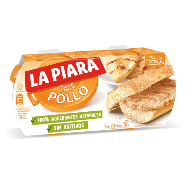 PATE DE POLLO NATURAL, 2X75G LA PIARA