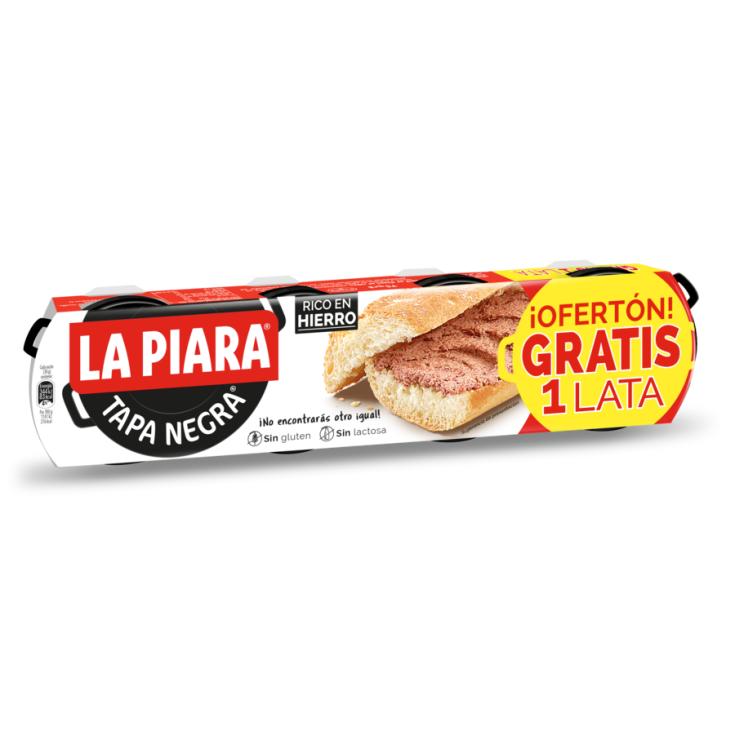 PATE TAPA NEGRA, 3X75GR LA PIARA