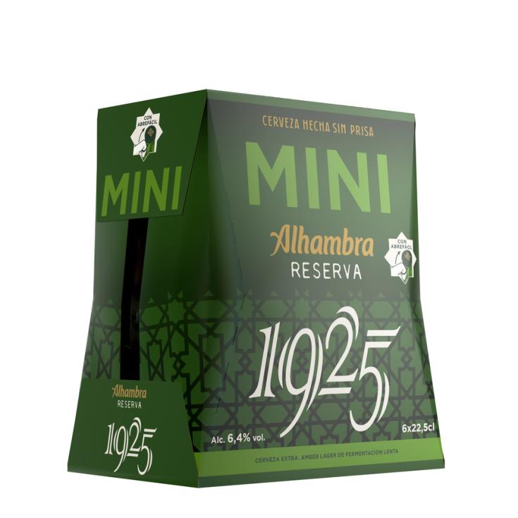 CERVEZA RUBIA RESERVA MINI, 6X22,5CL ALHAMBRA