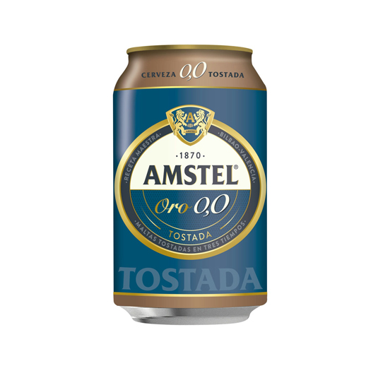 CERVEZA ORO 0,0% TOSTADA, 330ML AMSTEL
