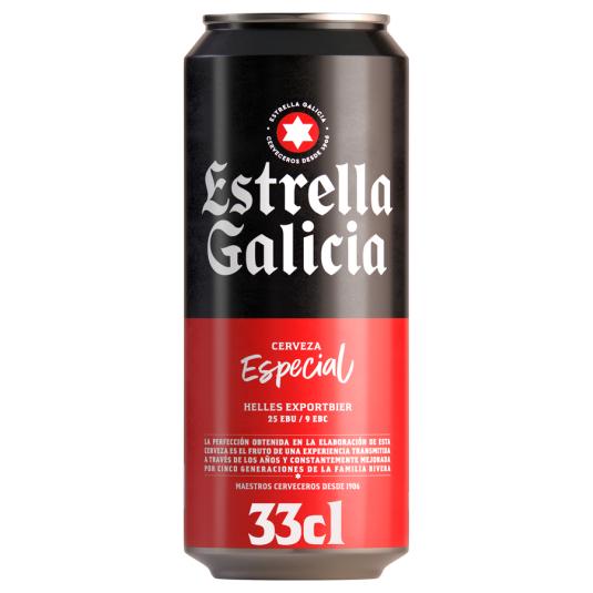 CERVEZA ESPECIAL, 330ML ESTRELLA DE GALICIA