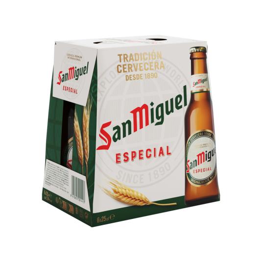 CERVEZA, 6X250ML SAN MIGUEL