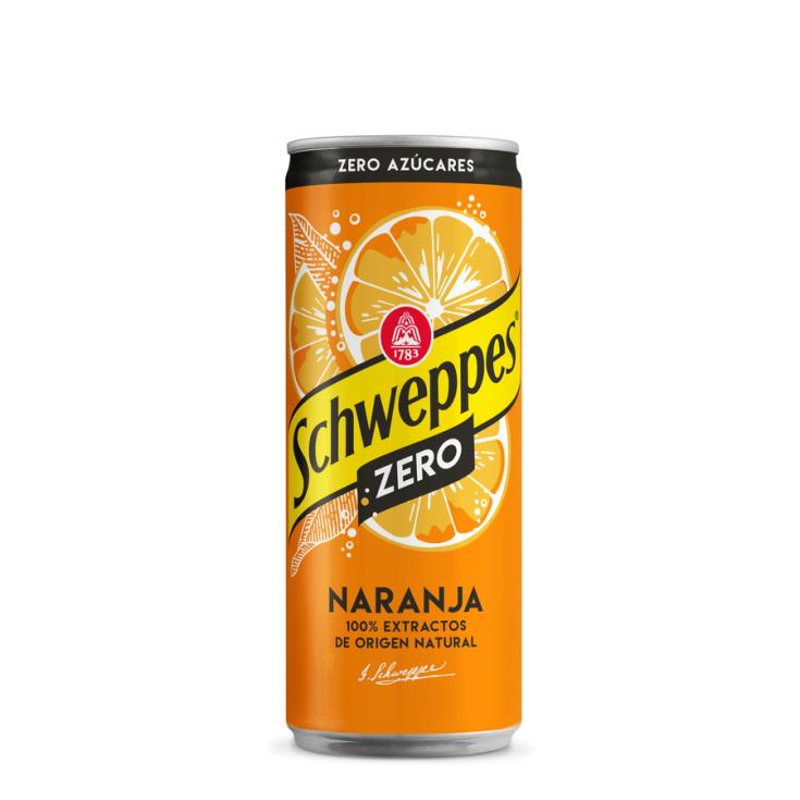 REFRESCO DE NARANJA ZERO AZUCAR, 330ML SCHWEPPES