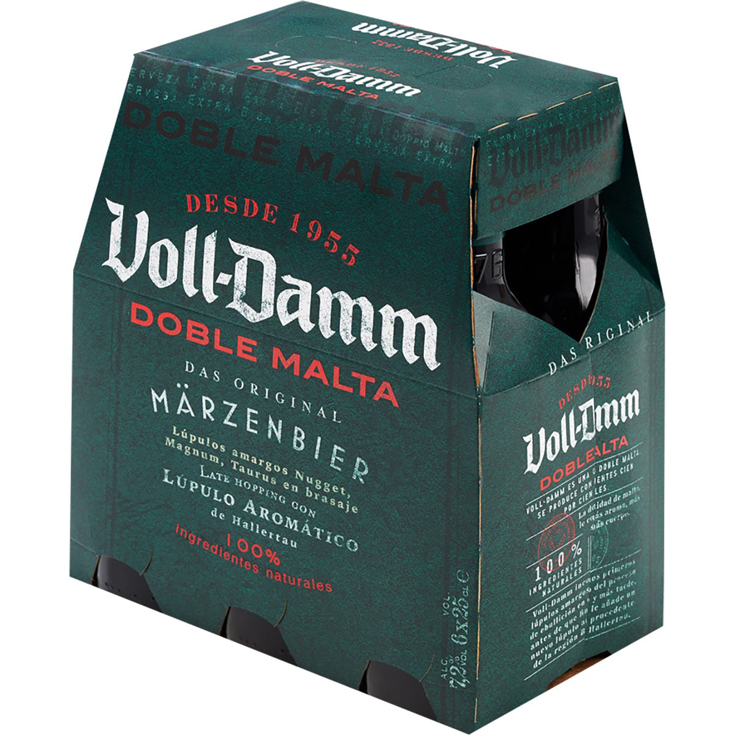 CERVEZA DOBLE MALTA, 6X250ML VOLL DAMM