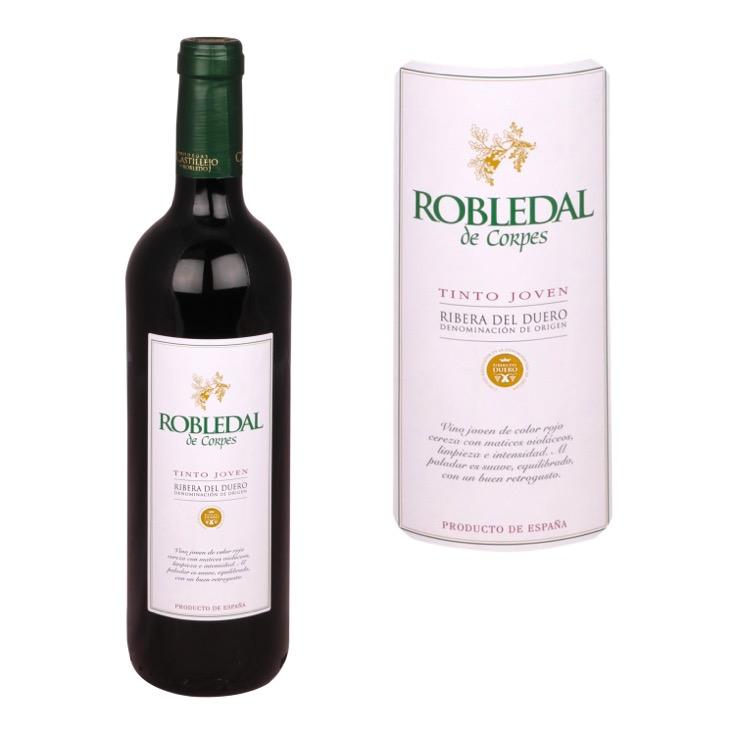 VINO TINTO JOVEN D.O. RIB.DUERO, 750ML ROBLEDAL