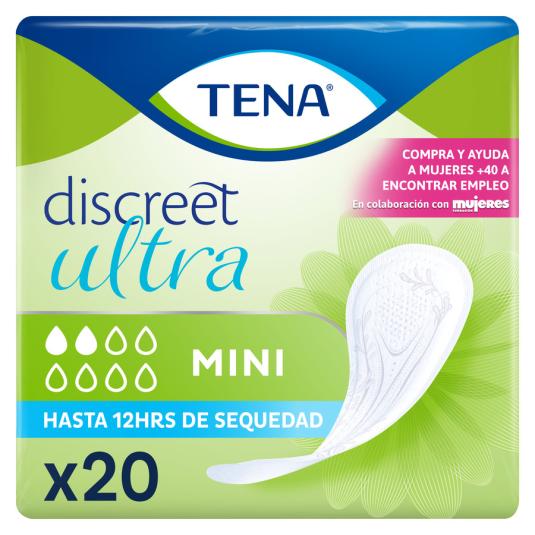 COMPRESA DE INCONTINENCIA ULTRA MINI, 20U TENA