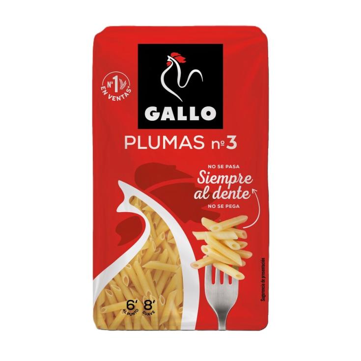 MACARRON PLUMA 3, 400G GALLO