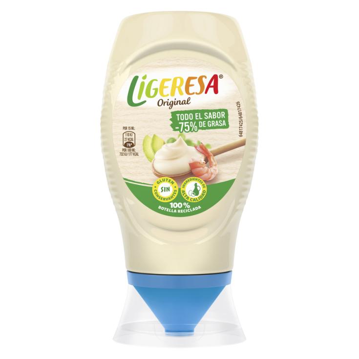 MAYONESA BOCAABAJO, 250ML LIGERESA