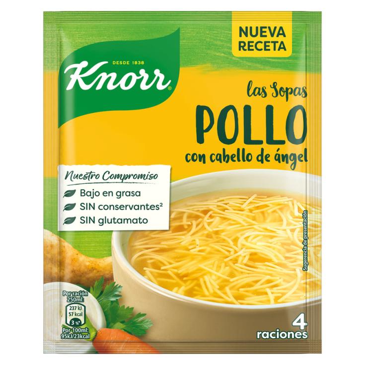 SOPA POLLO CON CABELLO ANGEL, 74GR KNORR