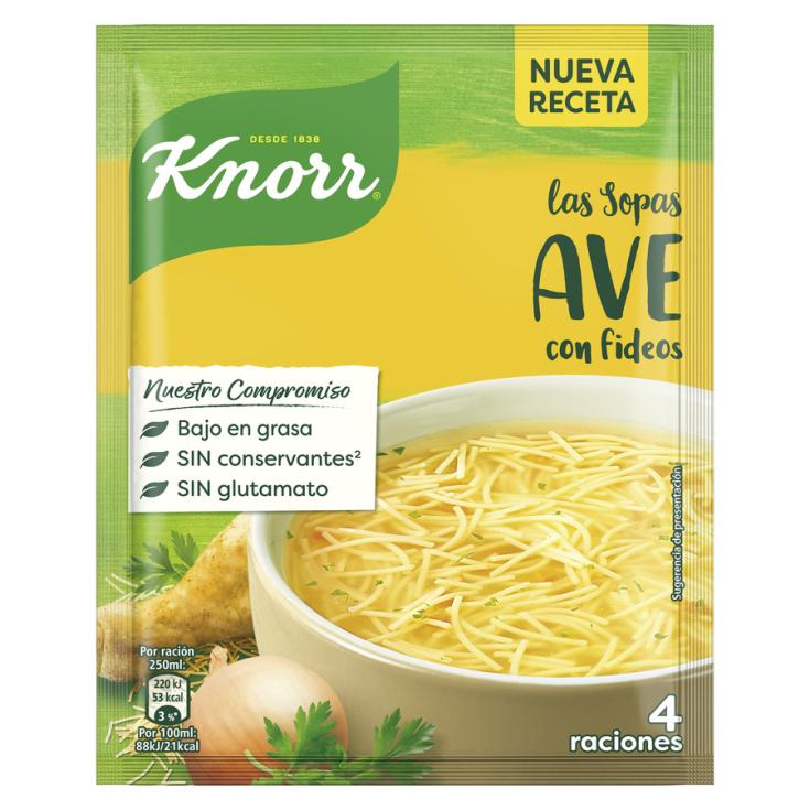 SOPA DE AVE CON FIDEOS, 61GR KNORR