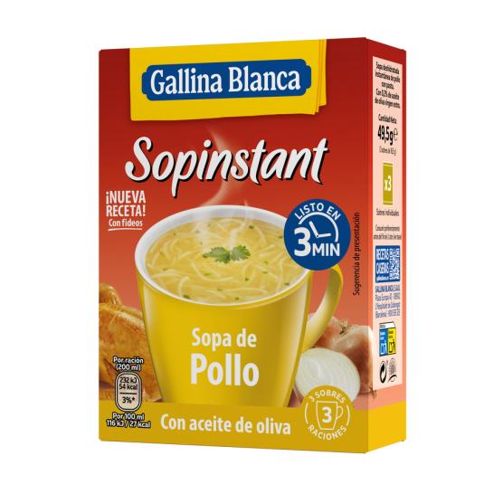 SOPA DE POLLO SOPINSTANT GALLINA BLANCA