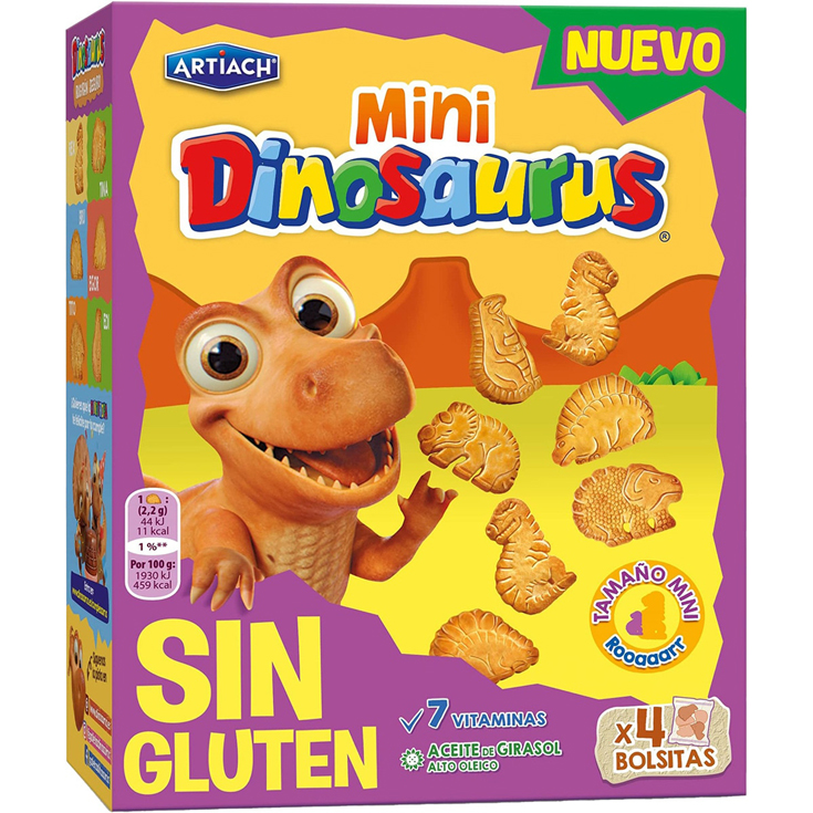 MINI DINOSAURUS SIN GLUTEN, 160G ARTIACH