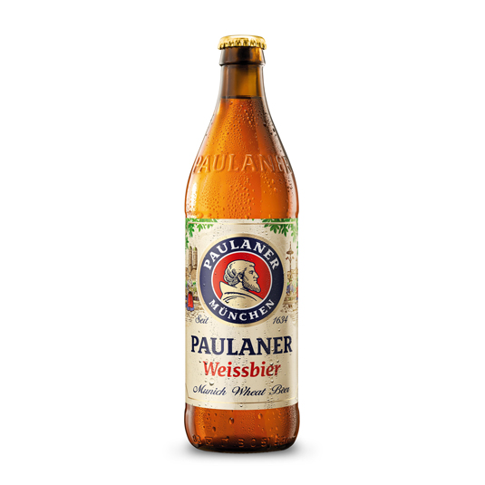 CERVEZA ALEMANA DE TRIGO, 500ML PAULANER