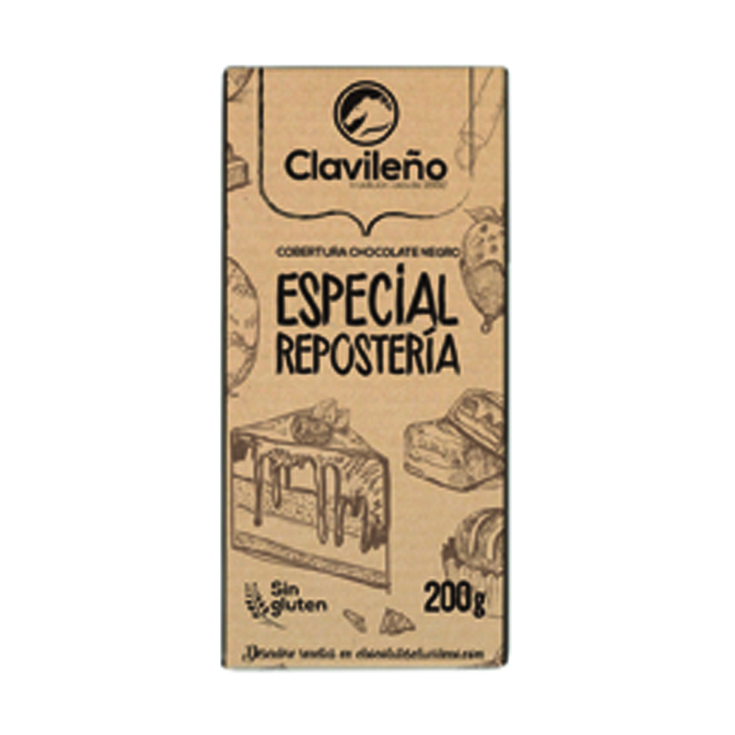 COBERTURA DE CHOCOLATE, 200G CLAVILEÑO