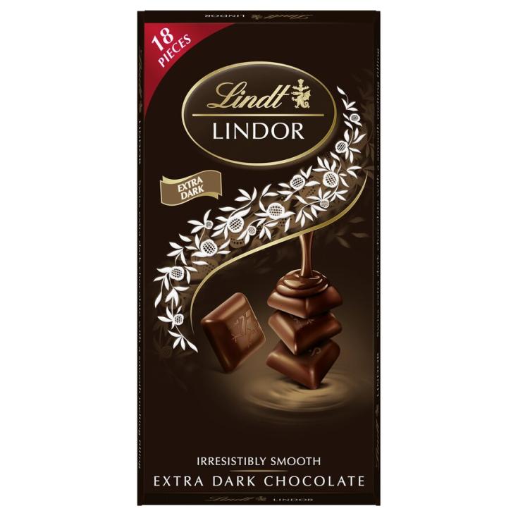 CHOCOLATE LINDOR NEGRO, 100GR LINDT