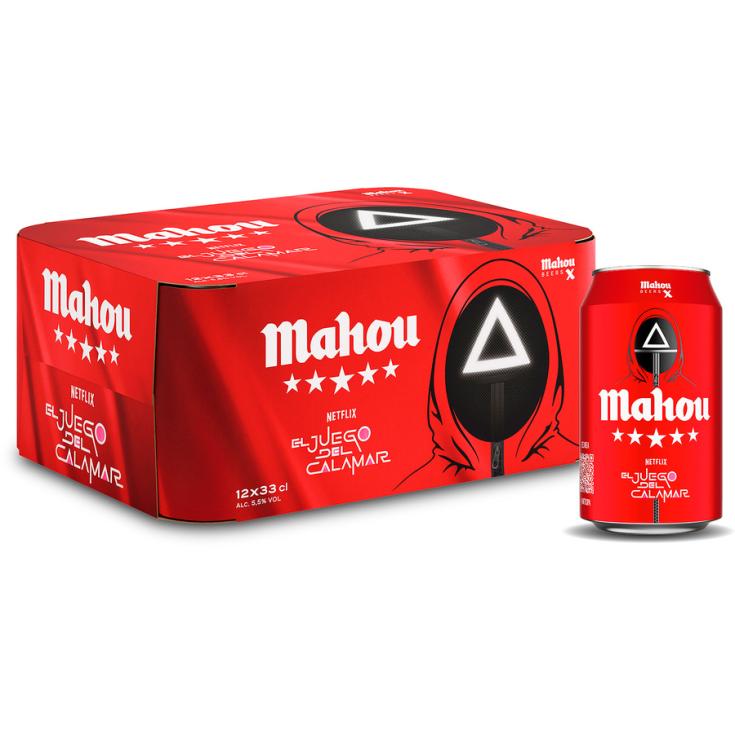 CERVEZA 5 ESTRELLAS, 12X330ML MAHOU