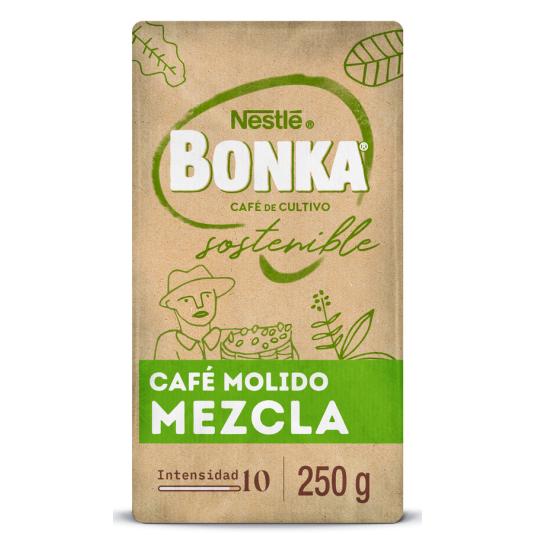 CAFÉ MOLIDO MEZCLA, 250GR BONKA