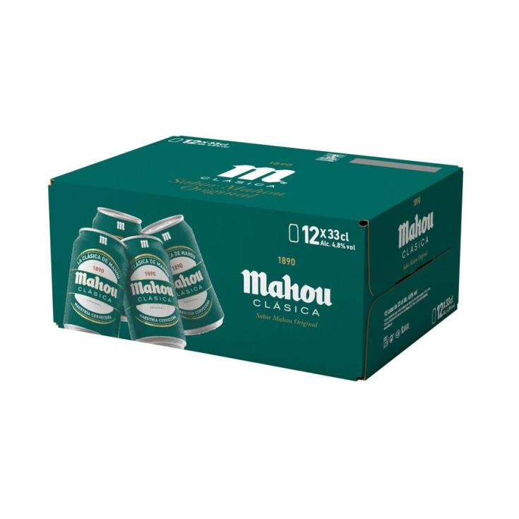 CERVEZA CLASICA, 12X330ML MAHOU