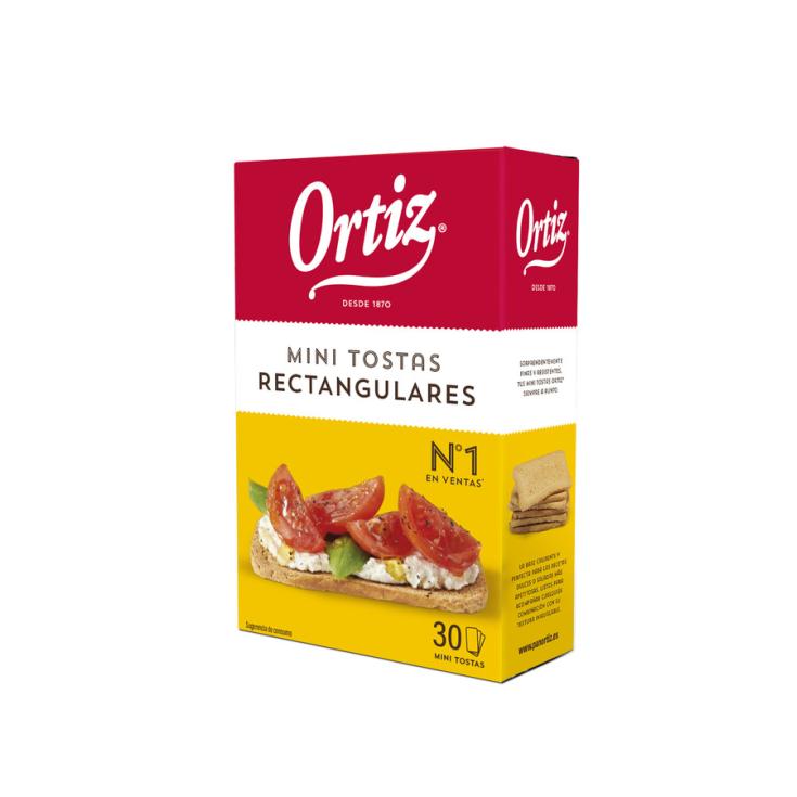 MINI TOSTAS RECTANGULARES, 100GR PAN ORTIZ