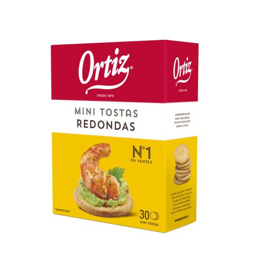 MINI TOSTAS REDONDAS, 100GR PAN ORTIZ