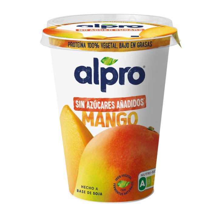 ESPECIALIDAD VEGETAL DE SOJA CON MANGO S/AZÚCAR 400 G ALPRO