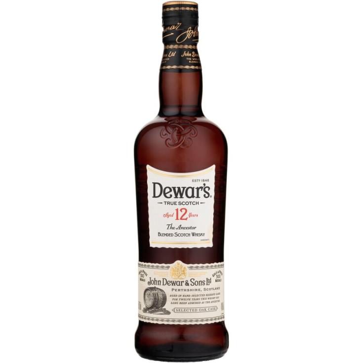 WHISKY ESCOCÉS 12 AÑOS, 70CL DEWARS