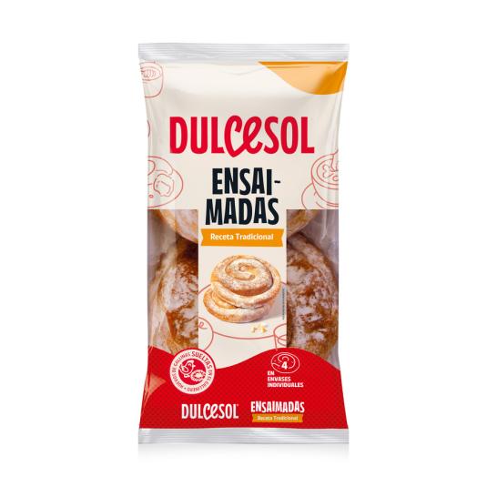 ENSAIMADAS 4 UNIDADES, 240 GRS DULCESOL