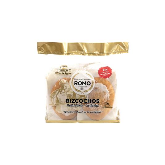 BIZCOCHO MOSTACHON, 245GR ROMO