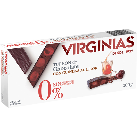 TURRON GUINDAS LICOR 0% AZUCAR, 200G VIRGINIAS 