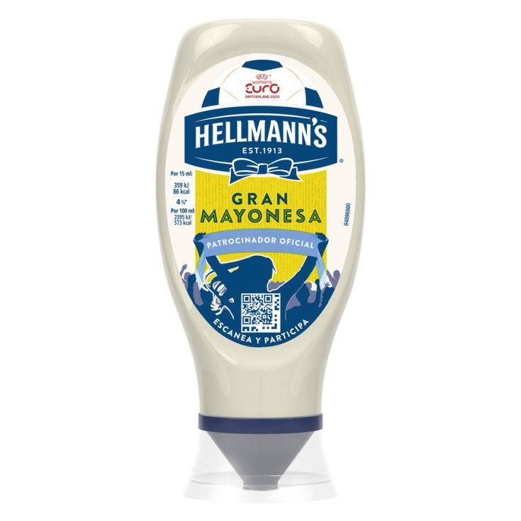 MAYONESA BOCAABAJO, 430ML HELLMANS