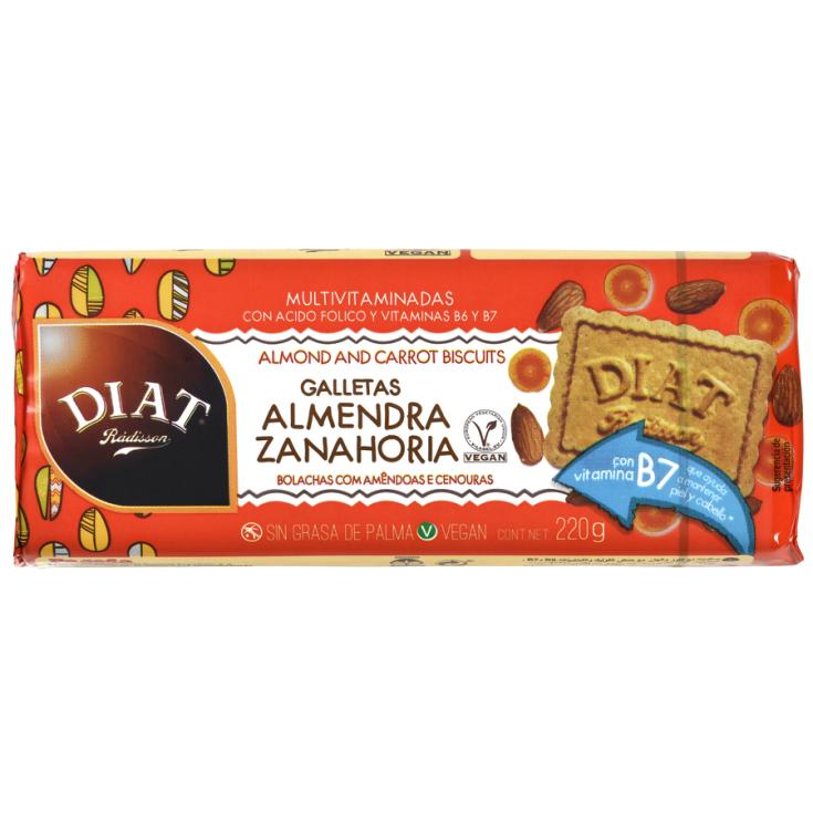 GALLETAS ALMENDRA Y ZANAHORIA , 220G DIAT RADISSON
