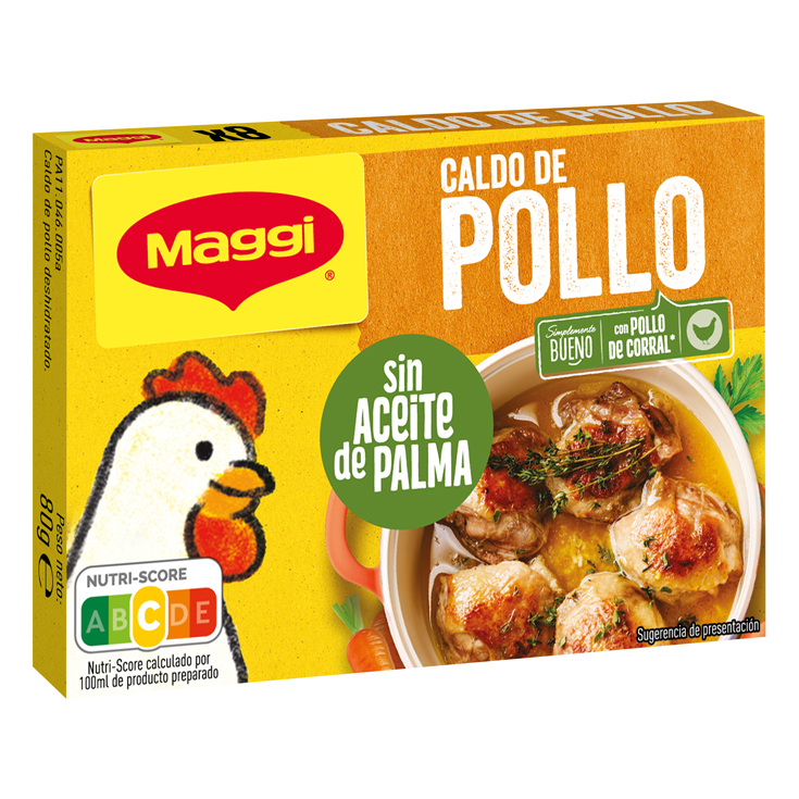 CALDO DE POLLO EN PASTILLAS, 8 PASTILLAS MAGGI