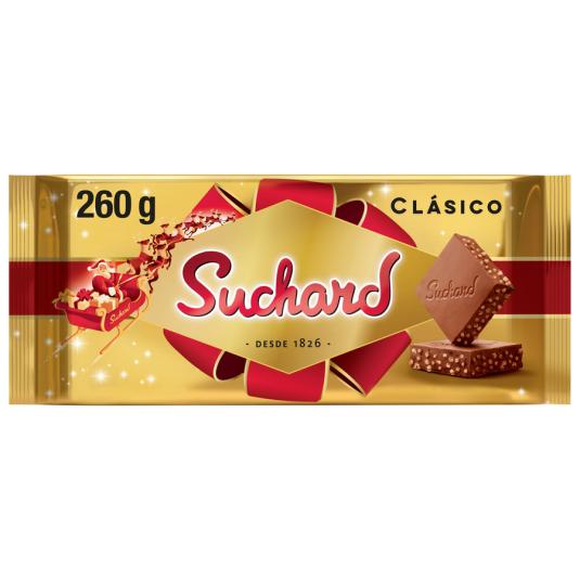 TURRON DE CHOCOLATE CRUJIENTE CLASICO, 230G SUCHARD