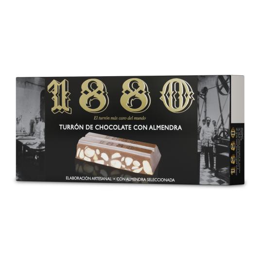 TURRON DE CHOCOLATE Y ALMENDRA, 200G 1880