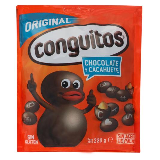 CACAHUETES CON CHOCOLATE CON LECHE, 200G CONGUITOS