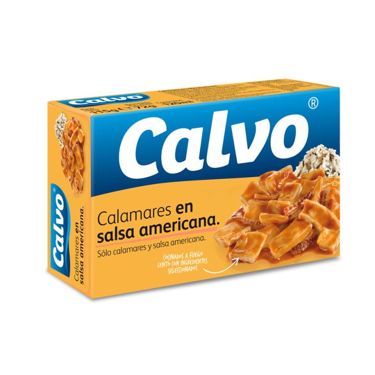 CALAMARES EN SALSA AMERICANA, 115G CALVO