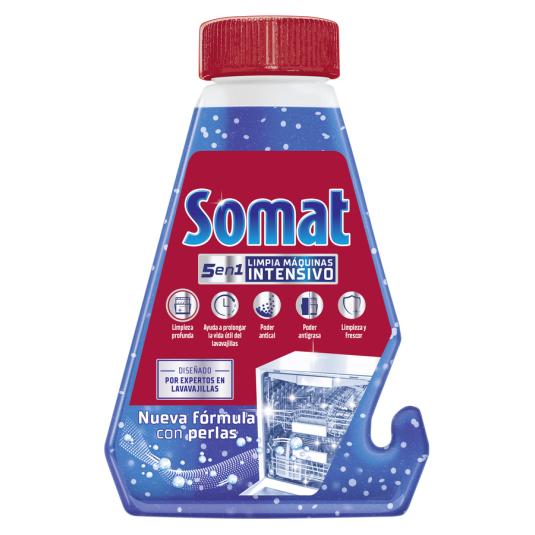 LIMPIA MAQUINAS LAVAVAJILLAS INTENSIVO, 250 ML SOMAT