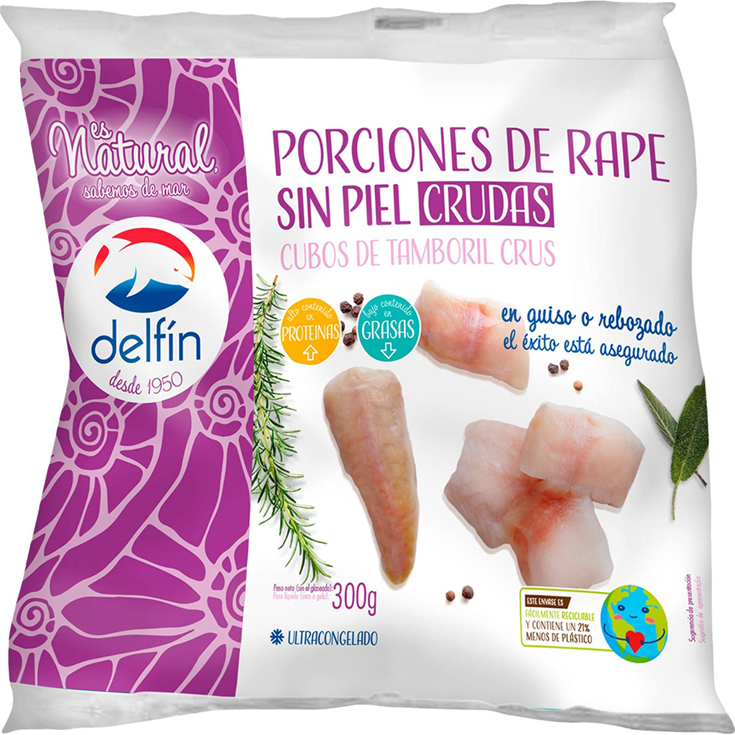 PORCIONES DE RAPE BOLSA, 300G DELFIN