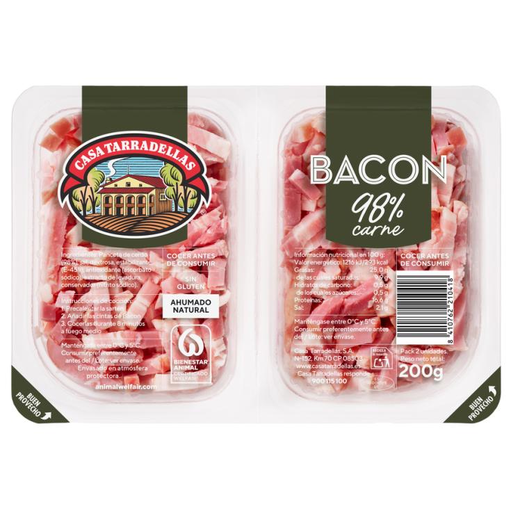 CINTAS DE BACON, 2X100GR CASA TARRADELLAS