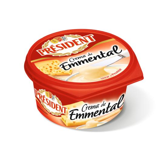 CREMA QUESO EMMENTAL, 125G PRESIDENT