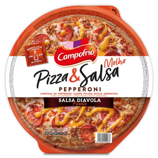 PIZZA&SALSA PEPPERONI PICANTE ,345G CAMPOFRIO