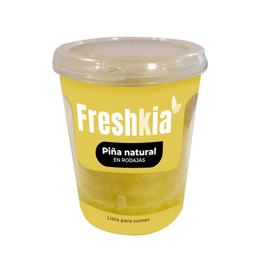 PIÑA NATURAL EN RODAJAS, 475 GR FRESHKIA