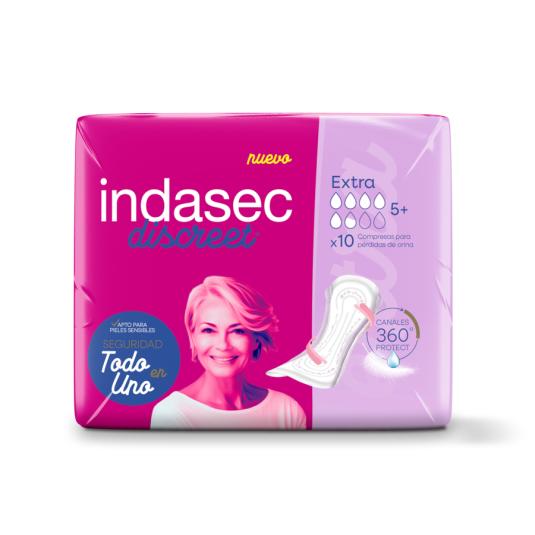 COMPRESA INCONTINENCIA EXTRA, 10UD INDASEC